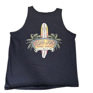 Ron Jon Surf Shop Tank Top Cocoa Beach Unisex Size Large Navy Blue
